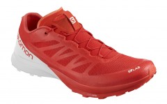 comparer et trouver le meilleur prix des chaussures Salomon S/lab sense 7 blanche et rouge sur Sportadvice