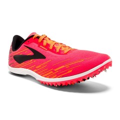 comparer et trouver le meilleur prix des chaussures Brooks Mach 18 rose et orange sur Sportadvice