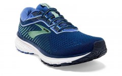 comparer et trouver le meilleur prix des chaussures Brooks Ghost 12 wide bleue pieds larges sur Sportadvice