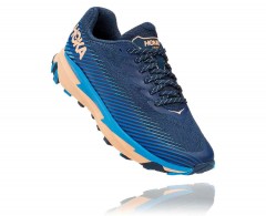 comparer et trouver le meilleur prix des chaussures Hoka One One Torrent 2 indigo bunting bleached apricot sur Sportadvice