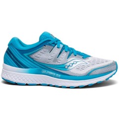 comparer et trouver le meilleur prix des chaussures Saucony Guide iso 2 bleue et blanche sur Sportadvice